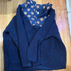 Vera Bradley Sporty Fleece Pullover or Teddy Fleece Pullover 2XL - Garden Print